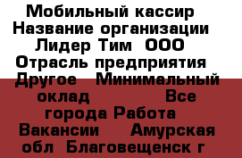 Мобильный кассир › Название организации ­ Лидер Тим, ООО › Отрасль предприятия ­ Другое › Минимальный оклад ­ 37 000 - Все города Работа » Вакансии   . Амурская обл.,Благовещенск г.